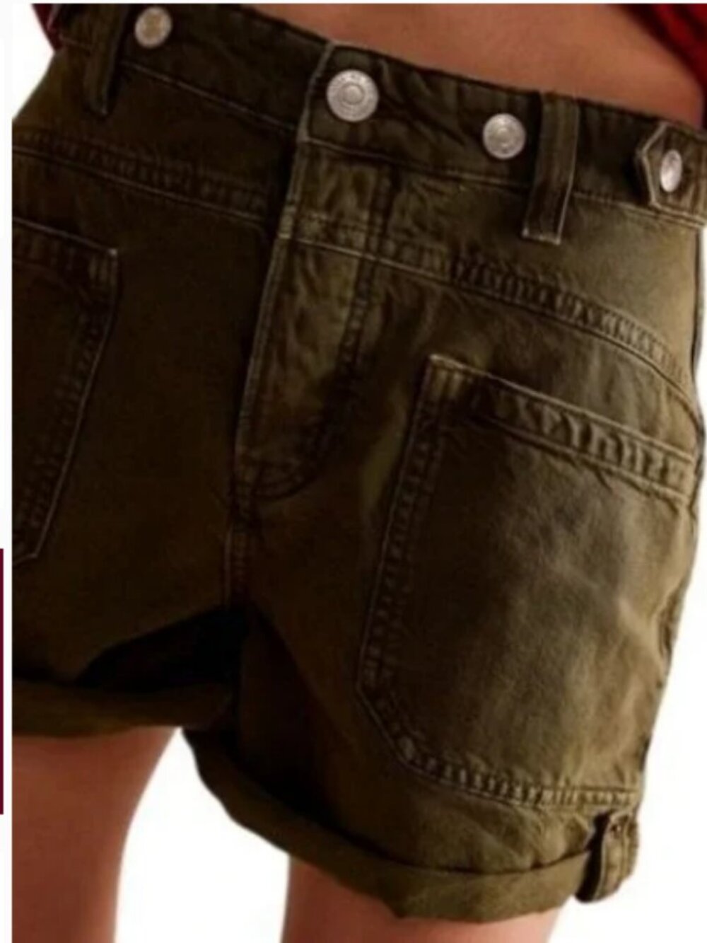 Free People Palmer Shorts in color Greenery; Size 28 SEEKING